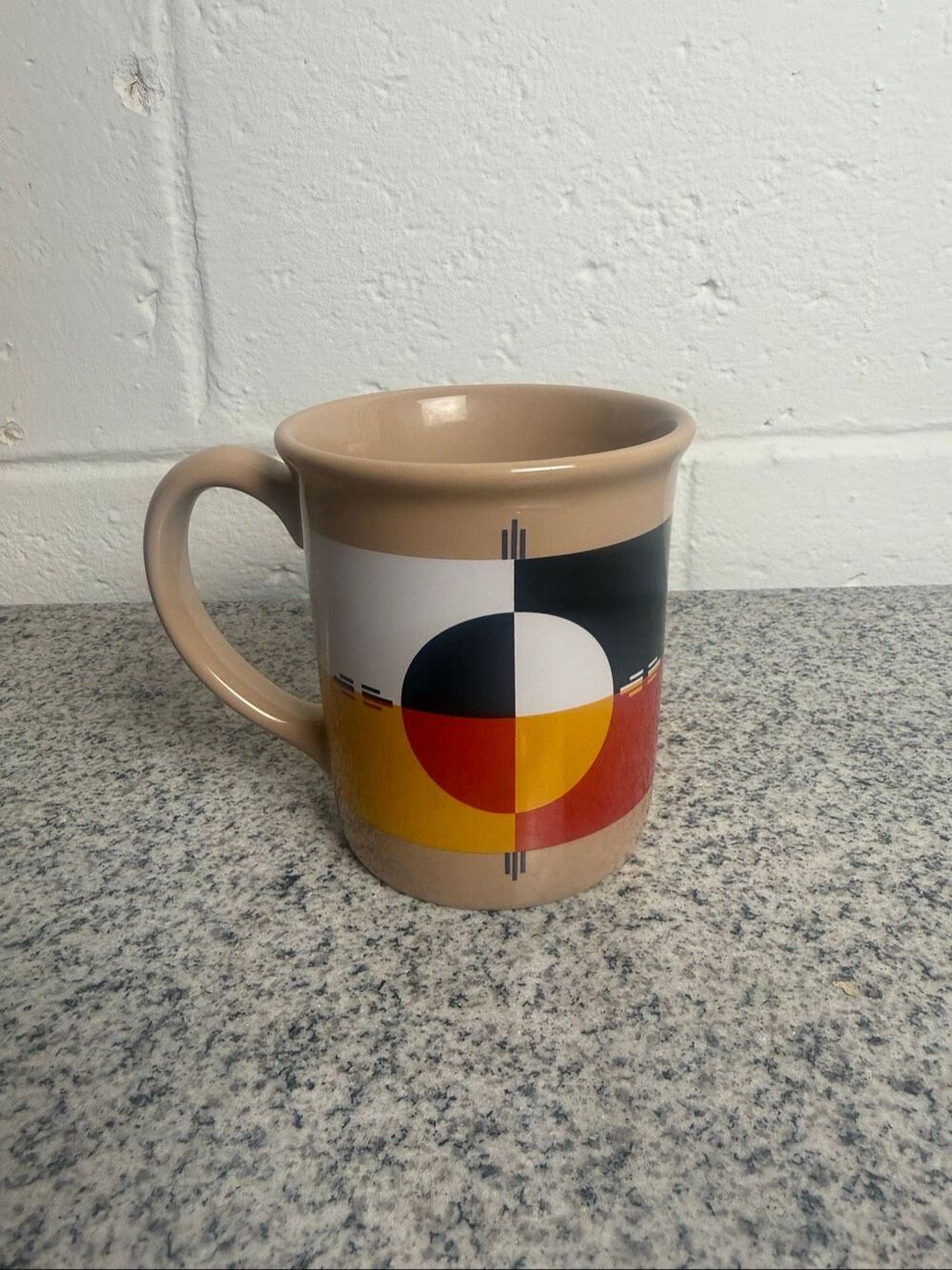 Pendleton Woolen Mills Ceramic Coffee Mug Native American Geometric Southwest Ta